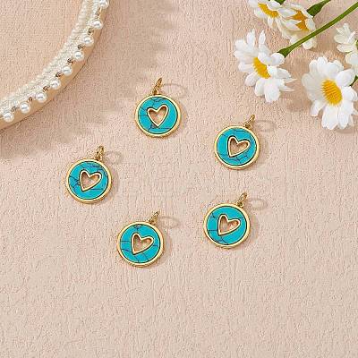 Synthetic Turquoise Pendants FIND-SZ0002-54A-1