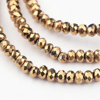 Electroplate Glass Bead Strands EGLA-G014-2mm-FP02-1