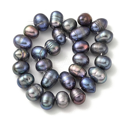 Dyed Natural Cultured Freshwater Pearl Beads Strands PEAR-A006-29A-1