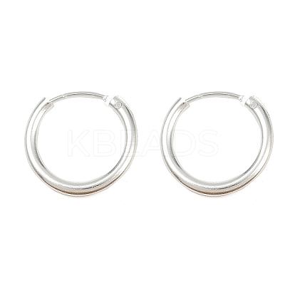Brass Hoop Earrings EJEW-F378-02S-1