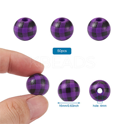 Natural Wooden Beads WOOD-TAC0010-05N-1