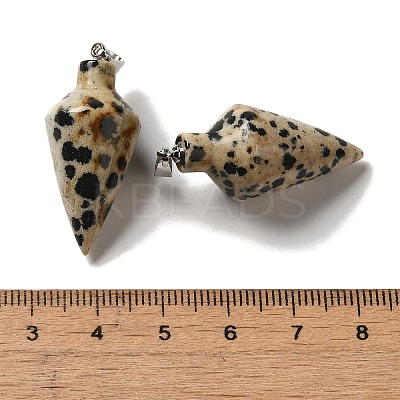 Natural & Synthetic Mixed Gemstone Pendants G-Z055-02P-1