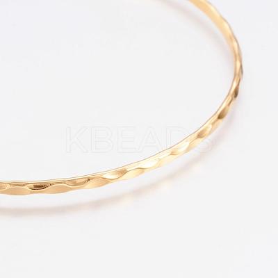 304L Stainless Steel Buddhist Bangles BJEW-G568-15-1