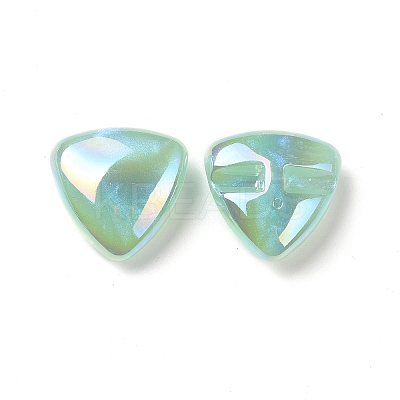 Rainbow Iridescent Plating Acrylic Beads LS-OACR-A010-11A-1