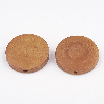 Natural Pear Wood Beads X-WOOD-T009-2.0cm-04-1