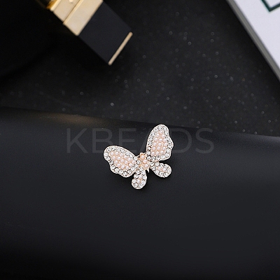 Imitation Pearl Alloy Brooch PW-WG21397-12-1
