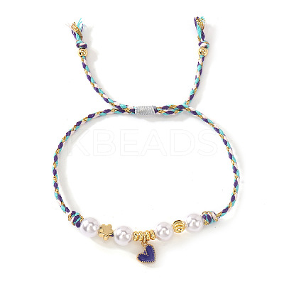 Adjustable Alloy Enamel Charm Bracelets UI4979-3-1