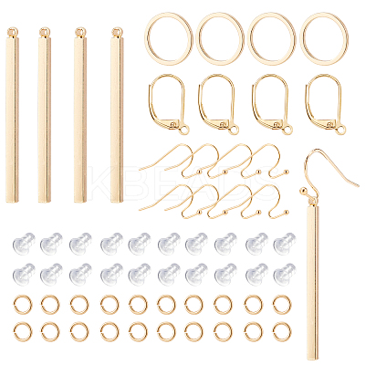 DIY Vertical Bar Pendant Earrings Making Kit DIY-BC0004-49-1