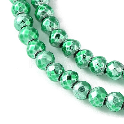 Baking Paint Synthetic Non-Magnetic Hematite Beads Strands G-H020-K01-05-1