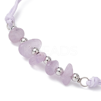 5Pcs Natural Mixed Stone Chips Braided Bead Bracelet Sets BJEW-JB09869-01-1
