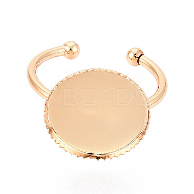 Brass Cuff Ring Findings KK-N276-03A-G-1