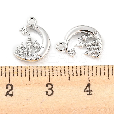 Brass Micro Pave Cubic Zirconia Pendants KK-E090-20P-1