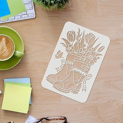 Large Plastic Reusable Drawing Painting Stencils Templates DIY-WH0202-233-1