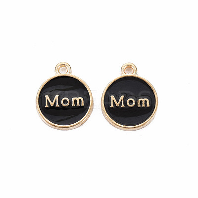 Mother's Day Alloy Enamel Charms ENAM-T016-11B-RS-1