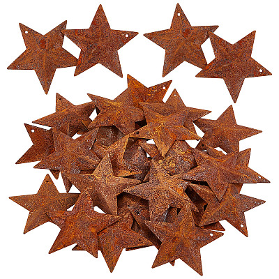 Rust Iron Pendants LS-IFIN-WH0065-16A-1