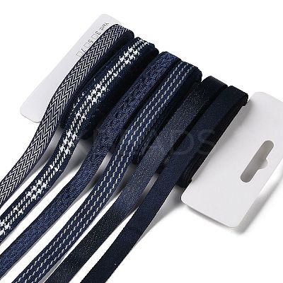 18 Yards 6 Styles Polyester Ribbon SRIB-Q022-E04-1