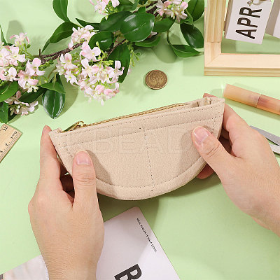Half Round Felt Purse Organizer Insert AJEW-WH0434-15A-01-1