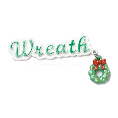 Christmas Theme Opaque Resin Cabochons LS-CRES-D011-01B-1