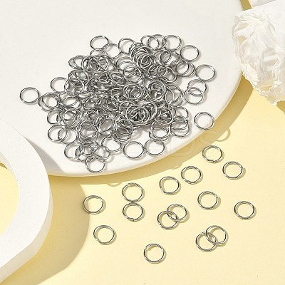 Tarnish Resistant 304 Stainless Steel Open Jump Rings STAS-E067-07-9mm-1