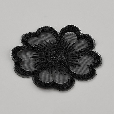 Organza Embroidery Sew on Appliques PATC-WH0008-61F-1