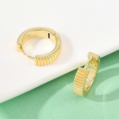 Brass Hoop Earrings EJEW-D348-22G-1