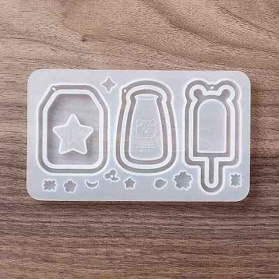DIY Bottle & Ice-lolly Shaped Pendant Food-grade Silicone Molds LS-SIMO-D001-04-1