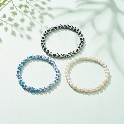 3Pcs 3 Color Mala Beads Bracelet BJEW-JB08251-1