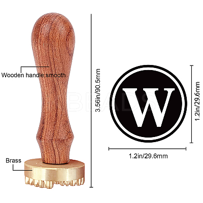 1Pc Golden Tone Brass Stamp Head DIY-CP0007-80W-1