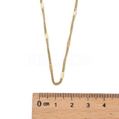 2MM 304 Stainless Steel Curb Chain Necklaces for Women Men NJEW-F351-04G-1