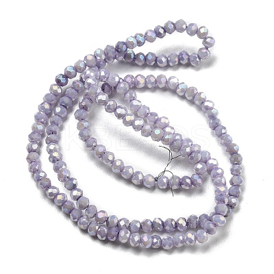 Opaque Baking Paint Glass Beads Strands DGLA-F002-03B-1
