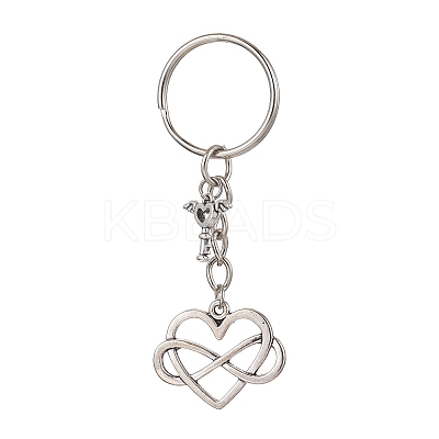Valentine's Day Heart Alloy Pendant Keychain KEYC-JKC00625-05-1