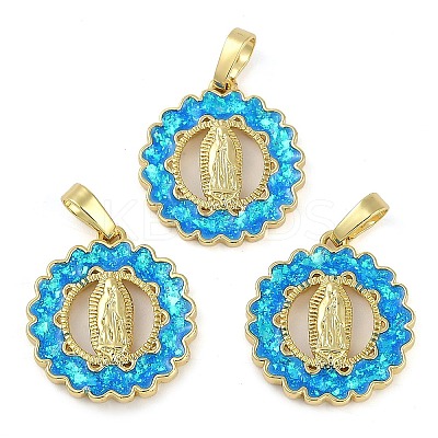 Rack Plating Brass Pendants KK-U032-20G-03-1