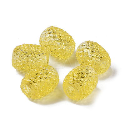 Transparent Resin European Jelly Colored Beads RESI-B025-01A-12-1