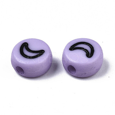 Opaque Acrylic Beads X-MACR-N008-33E-1