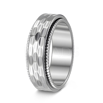 304 Stainless Steel Rotatable Finger Rings WG64A7A-01-1