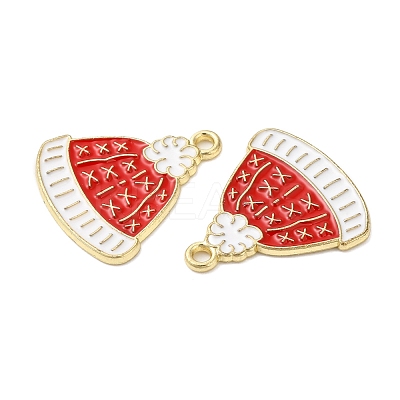 Christmas Alloy Enamel Pendants X-ENAM-D050-13E-02G-1