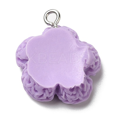 Opaque Resin Pendants RESI-L038-01P-02-1