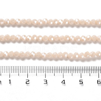 Electroplate Opaque Glass Beads Strands EGLA-A035-P3mm-A05-1