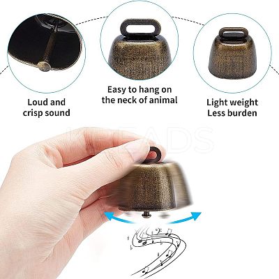 Retro Iron Bell Pendants LS-IFIN-NB0001-28-1