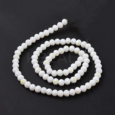 Electroplate Opaque Solid Color Glass Beads Strands EGLA-A044-P1mm-L01-1