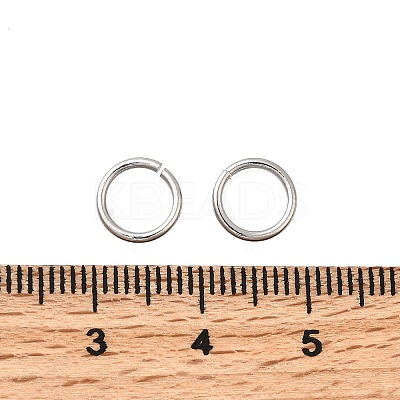 Brass Open Jump Rings KK-B147-03H-P-1