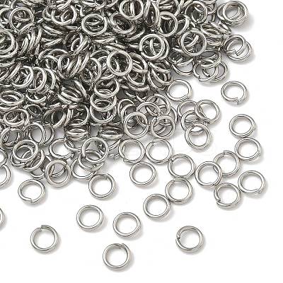 Tarnish Resistant 304 Stainless Steel Open Jump Rings STAS-E067-07-6mm-1