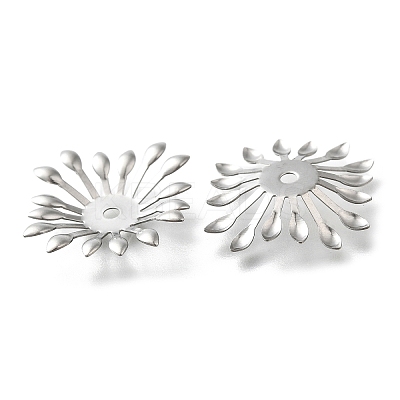 304 Stainless Steel Bead Caps X1-STAS-B087-10H-P-1