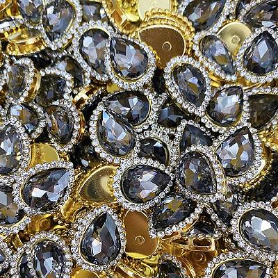 Teardrop Sew on Rhinestone FIND-WH0135-66M-1