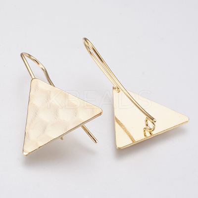 Brass Earring Hooks KK-T029-122G-1