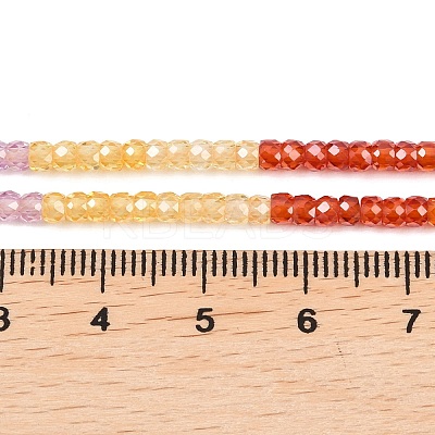 Cubic Zirconia Beads Strands ZIRC-P125-2x3mm-02-1