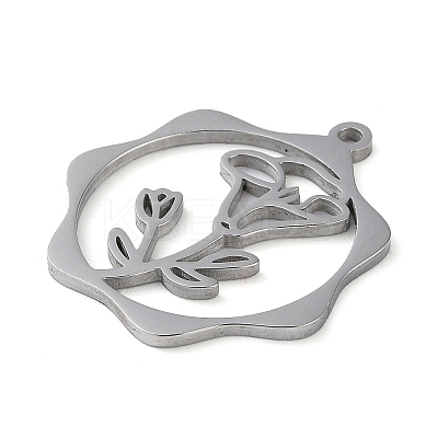 Non-Tarnish 304 Stainless Steel Pendants LS-STAS-P338-01F-P-1