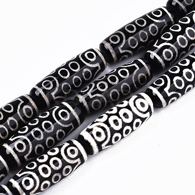 Tibetan Style dZi Beads Strands G-T131-33-1
