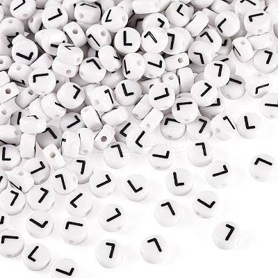 500Pcs Acrylic Beads SACR-TA0001-55L-1