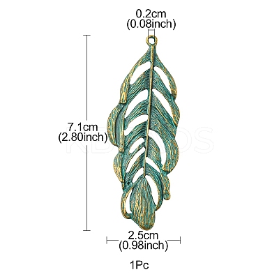 Tibetan Style Alloy Pendants PALLOY-YW0001-34-1